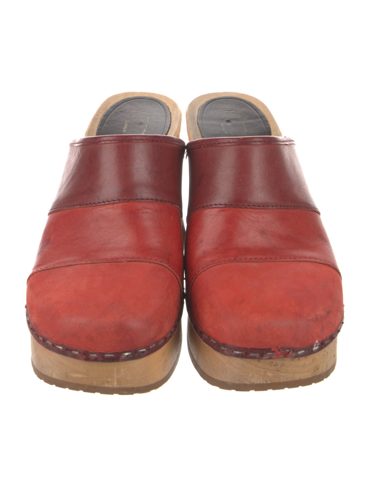 Swedish Hasbeens Leather Mules